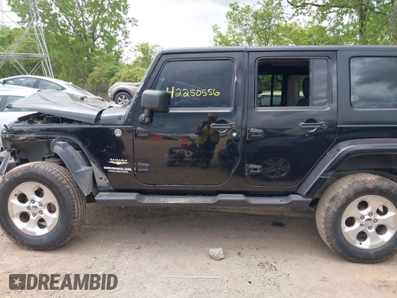 2013 Jeep Wrangler Unlimited Sahara with VIN 1C4BJWEG2DL549864, listed as a IAAI auction lot 42250556 with 231,018 mi miles and . Bid and sale history available at DreamBid. Image 15.