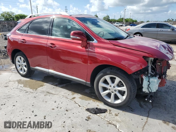 2012 Lexus RX 350 with VIN 2T2ZK1BAXCC066834, listed as a Copart auction lot 60689575 with 81,302 mi miles and Clean title. Bid and sale history available at DreamBid. Image 4.