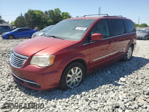 2013 Chrysler Town & Country Touring with VIN 2C4RC1BG1DR805130, listed as a Copart auction lot 54733055 with 183,786 mi miles and Clean Title. Bid and sale history available at carsss.com. Image 1.