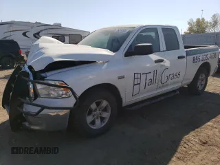 2021 Ram 1500 Classic Tradesman with VIN 1C6RR6FT4MS563927, listed as a Copart auction lot 76376334 with 57,962 mi miles and Salvage Title. Bid and sale history available at carsss.com. Image 1.