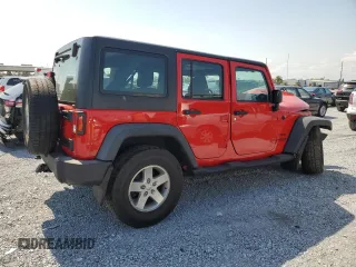 2015 Jeep Wrangler Unlimited Willys Wheeler with VIN 1C4BJWDG3FL726460, listed as a Copart auction lot 55827355 with 96,482 mi miles and Salvage Title. Bid and sale history available at DreamBid. Image 3.