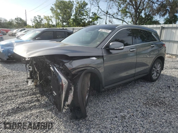 2021 Infiniti QX50 Luxe z VIN 3PCAJ5BA7MF125248, wystawiony jako Copart lot #60272365 z przebiegiem 69 582 mil mil oraz Nie do naprawy • Non repairable. Historia ofert i sprzedaży dostępna na DreamBid. Obrazek 1.