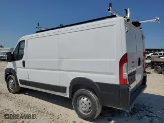 2023 Ram ProMaster Cargo Van with VIN 3C6LRVAG9PE545344, listed as a Copart auction lot 52437975 with 11,569 mi miles and Salvage Title. Bid and sale history available at carsss.com. Image 2.