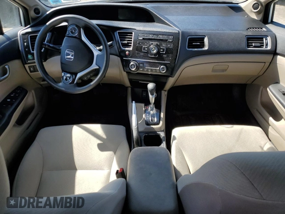 2013 Honda Civic EX with VIN 19XFB2F84DE275221, listed as a Copart auction lot 53541895 with 121,047 mi miles and Salvage Title. Bid and sale history available at DreamBid. Image 8.