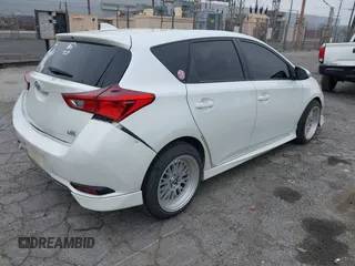 2016 Scion iM with VIN JTNKARJE3GJ507110, listed as a IAAI auction lot 41885833 with 247,020 mi miles. Bid and sale history available at carsss.com. Image 4.
