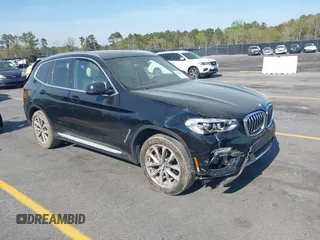 2019 BMW X3 sDrive30i with VIN 5UXTR7C56KLF29586, listed as a IAAI auction lot 41892881 with 26,415 mi miles. Bid and sale history available at carsss.com. Image 1.