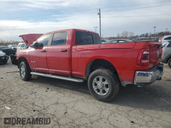 2022 Ram 2500 Big Horn with VIN 3C6UR5DJ5NG287398, listed as a Copart auction lot 82520144 with 11,906 mi miles and Salvage Title. Bid and sale history available at carsss.com. Image 2.