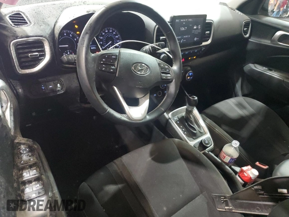 2022 Hyundai Venue SEL with VIN KMHRC8A36NU189674, listed as a Copart auction lot 49145885 with 35,292 mi miles and Salvage Title. Bid and sale history available at DreamBid. Image 8.