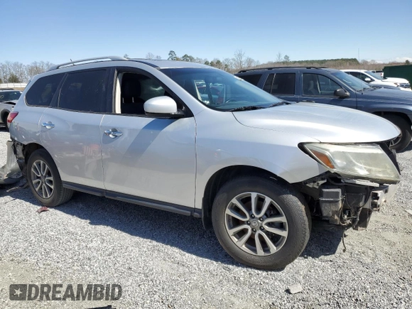 2013 Nissan Pathfinder SL with VIN 5N1AR2MM6DC673040, listed as a Copart auction lot 50086285 with 116,073 mi miles and Salvage Title. Bid and sale history available at carsss.com. Image 4.