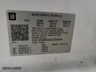 2018 Chevrolet Silverado 1500 LT with VIN 1GCVKREC8JZ233404, listed as a Copart auction lot 50400745 with 67,035 mi miles and Salvage Title. Bid and sale history available at carsss.com. Image 14.