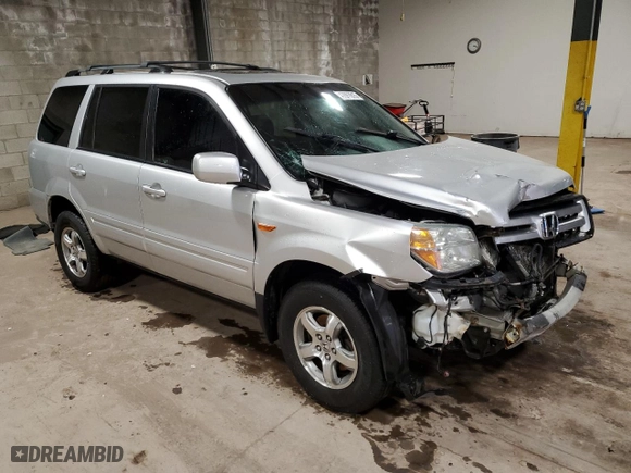2006 Honda Pilot EX-L with RES with VIN 2HKYF18636H507440, listed as a Copart auction lot 47067815 with 0 mi miles and Salvage Title. Bid and sale history available at carsss.com. Image 4.