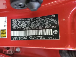 2013 Toyota Prius Two with VIN JTDZN3EU9D3201308, listed as a Copart auction lot 86754004 with 47,908 mi miles and Salvage Title. Bid and sale history available at carsss.com. Image 13.