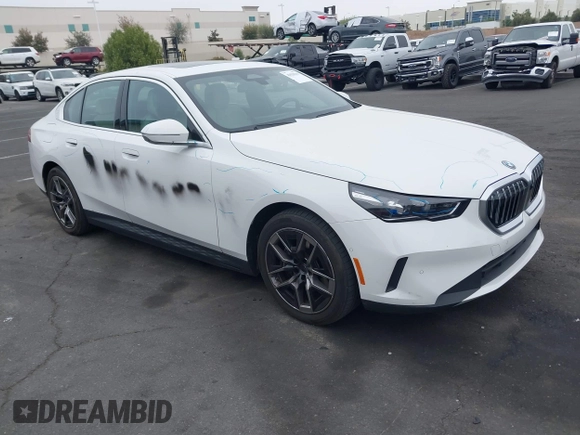 2024 BMW i5 eDrive40 with VIN WBY33FK03RCR99079, listed as a IAAI auction lot 42028540 with 28,827 mi miles and . Bid and sale history available at DreamBid. Image 13.