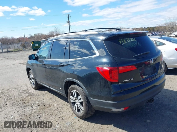 2016 Honda Pilot EX-L with VIN 5FNYF5H57GB023852, listed as a IAAI auction lot 41811412 with 151,707 mi miles and . Bid and sale history available at DreamBid. Image 3.