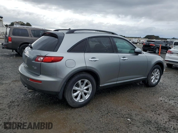 2006 Infiniti FX35 with VIN JNRAS08W06X206264, listed as a Copart auction lot 79612294 with 137,088 mi miles and Salvage Title. Bid and sale history available at carsss.com. Image 3.