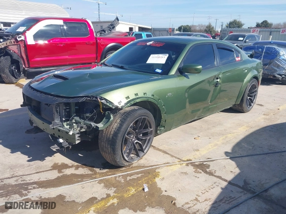 2021 Dodge Charger Scat Pack Widebody with VIN 2C3CDXGJXMH599374, listed as a IAAI auction lot 41320311 with 48,109 mi miles. Bid and sale history available at carsss.com. Image 21.