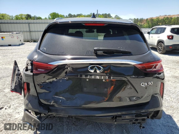 2019 Infiniti QX50 Essential with VIN 3PCAJ5M34KF103929, listed as a Copart auction lot 53356375 with 137,944 mi miles and Salvage title. Bid and sale history available at DreamBid. Image 6.
