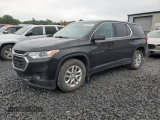 2019 Chevrolet Traverse LS z VIN 1GNEVFKW0KJ202045, wystawiony jako Copart lot #61024905 z przebiegiem 138 633 mil mil oraz Szkoda całkowita • Salvage title. Historia ofert i sprzedaży dostępna na DreamBid. Obrazek 1.