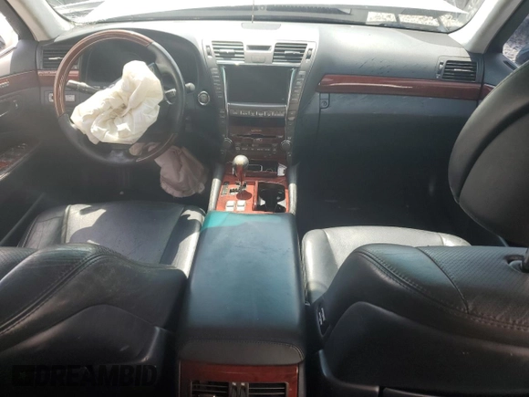 2007 Lexus LS 460 L with VIN JTHGL46F875020100, listed as a Copart auction lot 58948365 with Not provided miles and Salvage title. Bid and sale history available at DreamBid. Image 8.
