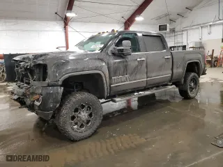 2015 GMC Sierra 2500HD available WiFi Denali with VIN 1GT120E84FF194549, listed as a Copart auction lot 43583425 with NaN miles and Salvage Title. Bid and sale history available at carsss.com. Image 1.
