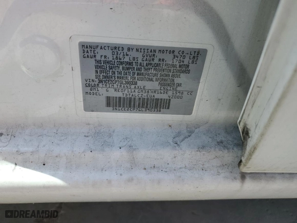 2016 Nissan Versa Note S with VIN 3N1CE2CP7GL390338, listed as a Copart auction lot 52369215 with 145,842 mi miles and Clean Title. Bid and sale history available at carsss.com. Image 12.