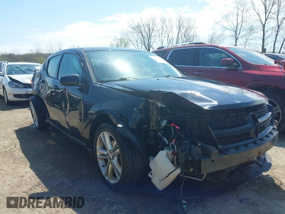 2013 Dodge Avenger SXT with VIN 1C3CDZCB0DN620279, listed as a IAAI auction lot 42094597 with 129,140 mi miles and . Bid and sale history available at DreamBid. Image 1.