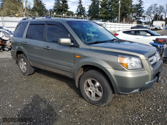 2008 Honda Pilot EX-L with VIN 5FNYF18728B028615, listed as a Copart auction lot 50130705 with 209,817 mi miles and Salvage Title. Bid and sale history available at carsss.com. Image 4.