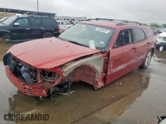 2007 Dodge Magnum SXT with VIN 2D8GZ47V47H771646, listed as a Copart auction lot 52030975 with 150,498 mi miles and Salvage Title. Bid and sale history available at DreamBid. Image 1.