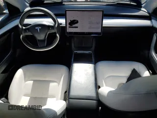 2022 Tesla Model 3 with VIN 5YJ3E1EA5NF102554, listed as a Copart auction lot 53195075 with 62,453 mi miles and Salvage Title. Bid and sale history available at DreamBid. Image 8.