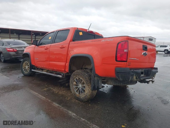 2019 Chevrolet Colorado 4WD ZR2 with VIN 1GCGTEEN1K1160280, listed as a IAAI auction lot 41166240 with 71,529 mi miles. Bid and sale history available at carsss.com. Image 3.