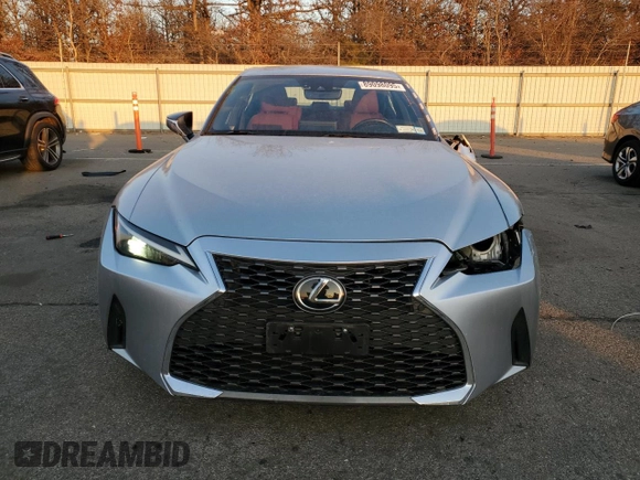 2021 Lexus IS with VIN JTHC81F24M5043624, listed as a Copart auction lot 89098095 with 23,371 mi miles and Salvage Title. Bid and sale history available at carsss.com. Image 5.