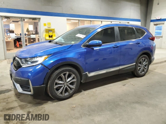 2021 Honda CR-V Touring with VIN 7FARW1H97ME011748, listed as a Copart auction lot 83157714 with 42,713 mi miles and Salvage Title. Bid and sale history available at carsss.com. Image 1.