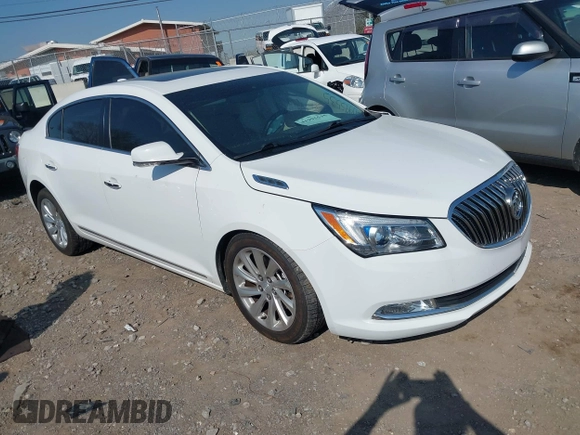 2016 Buick LaCrosse Leather with VIN 1G4GB5G33GF112574, listed as a IAAI auction lot 41995535 with 98,553 mi miles. Bid and sale history available at carsss.com. Image 1.