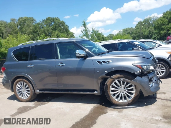 2016 Infiniti QX80 with VIN JN8AZ2NC4G9401117, listed as a IAAI auction lot 42591693 with 141,270 mi miles and . Bid and sale history available at DreamBid. Image 13.