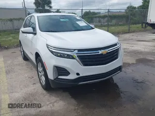 2023 Chevrolet Equinox LT with VIN 3GNAXKEGXPL187611, listed as a IAAI auction lot 41990496 with 56,772 mi miles and . Bid and sale history available at carsss.com. Image 1.