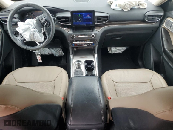 2020 Ford Explorer Limited z VIN 1FMSK8FH5LGB55939, wystawiony jako Copart lot #58589535 z przebiegiem 58 512 mil mil oraz Szkoda całkowita • Salvage title. Historia ofert i sprzedaży dostępna na DreamBid. Obrazek 8.