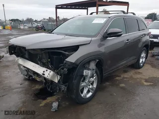 2015 Toyota Highlander Limited with VIN 5TDDKRFHXFS129575, listed as a IAAI auction lot 41449576 with 78,408 mi miles. Bid and sale history available at carsss.com. Image 18.