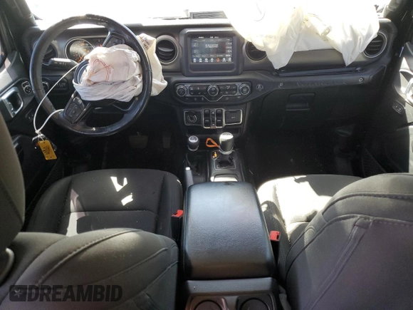 2020 Jeep Wrangler Unlimited Sport S with VIN 1C4HJXDN9LW164413, listed as a Copart auction lot 55100385 with 63,816 mi miles and Salvage title. Bid and sale history available at DreamBid. Image 8.