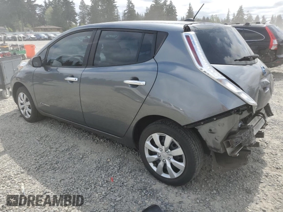 2015 Nissan LEAF S with VIN 1N4AZ0CP9FC324158, listed as a Copart auction lot 54945665 with 79,452 mi miles and Salvage Title. Bid and sale history available at DreamBid. Image 2.