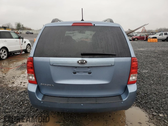 2012 Kia Sedona LX with VIN KNDMG4C70C6465733, listed as a Copart auction lot 52017215 with 149,800 mi miles and Salvage Title. Bid and sale history available at carsss.com. Image 6.
