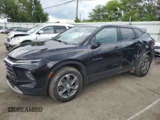 2023 Chevrolet Blazer LT with VIN 3GNKBCR43PS144291, listed as a Copart auction lot 58850075 with 71,631 mi miles and Salvage title. Bid and sale history available at DreamBid. Image 1.