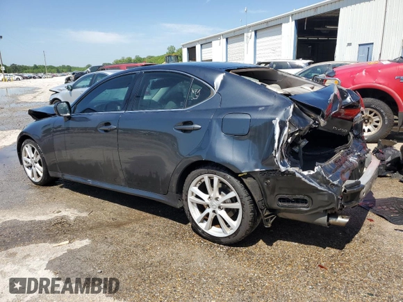 2006 Lexus IS 250 with VIN JTHBK262665019069, listed as a Copart auction lot 53447695 with 181,359 mi miles and Salvage title. Bid and sale history available at DreamBid. Image 2.