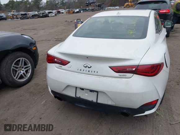 2018 Infiniti Q60 Luxe with VIN JN1EV7EL9JM392962, listed as a IAAI auction lot 41307185 with 58,280 mi miles and . Bid and sale history available at DreamBid. Image 16.