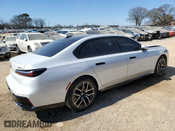 2023 BMW 7 Series 760i xDrive с VIN WBA33EJ06PCM56607, выставлен на аукционе Copart как лот 47292025 с пробегом 24 064 миль миль и Списание • Salvage title. История ставок и продаж доступна на DreamBid. Изображение 3.