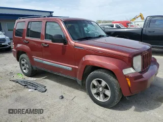 2008 Jeep Liberty Sport with VIN 1J8GN28K08W245240, listed as a Copart auction lot 54994595 with 212,745 mi miles and Non Repairable. Bid and sale history available at DreamBid. Image 4.