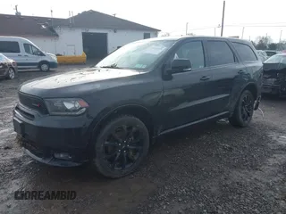 2020 Dodge Durango GT Plus with VIN 1C4RDJDG4LC146896, listed as a IAAI auction lot 41027411 with 109,850 mi miles and . Bid and sale history available at DreamBid. Image 2.