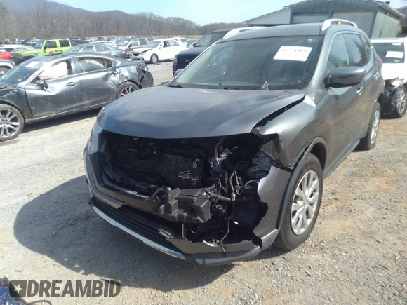 2017 Nissan Rogue SV with VIN KNMAT2MV9HP569896, listed as a IAAI auction lot 41734484 with 232,629 mi miles. Bid and sale history available at carsss.com. Image 6.