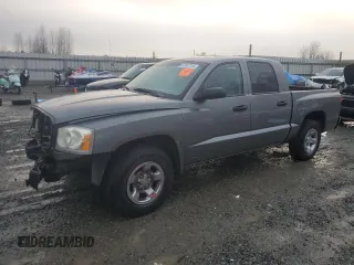 2005 Dodge Dakota ST with VIN 1D7HE28K45S192921, listed as a Copart auction lot 81667134 with 212,346 mi miles and Salvage Title. Bid and sale history available at carsss.com. Image 1.
