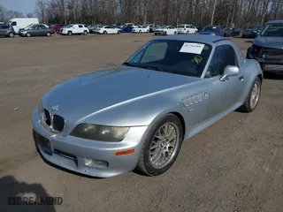 2000 BMW Z3 2.8L with VIN 4USCH3343YLF43582, listed as a IAAI auction lot 41754289 with 70,262 mi miles. Bid and sale history available at carsss.com. Image 2.