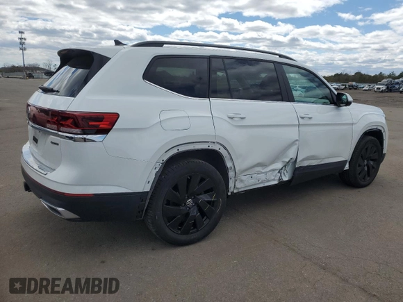 2024 Volkswagen Atlas SE z VIN 1V2HR2CA0RC607843, wystawiony jako Copart lot #53582965 z przebiegiem 10 417 mil mil oraz Szkoda całkowita • Salvage title. Historia ofert i sprzedaży dostępna na DreamBid. Obrazek 3.